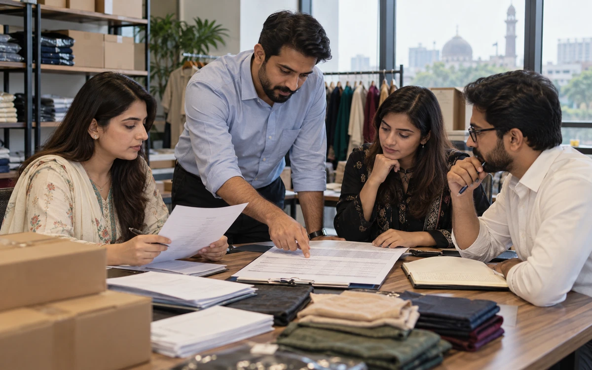 Business team comparing suppliers with a practical requirements checklist.