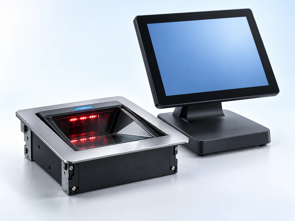 In Counter Barcode Scanners — illustrative hardware catalog image