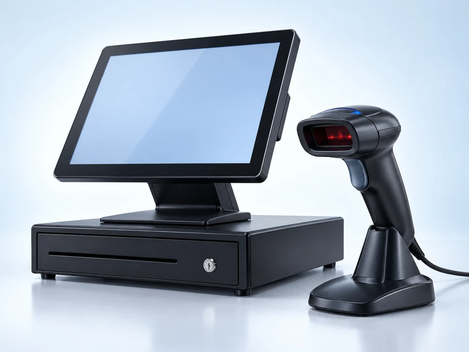 Laser Barcode Scanners — illustrative hardware catalog image