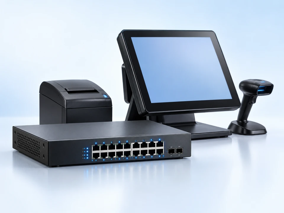 Network Switch / LAN Hardware — illustrative hardware catalog image