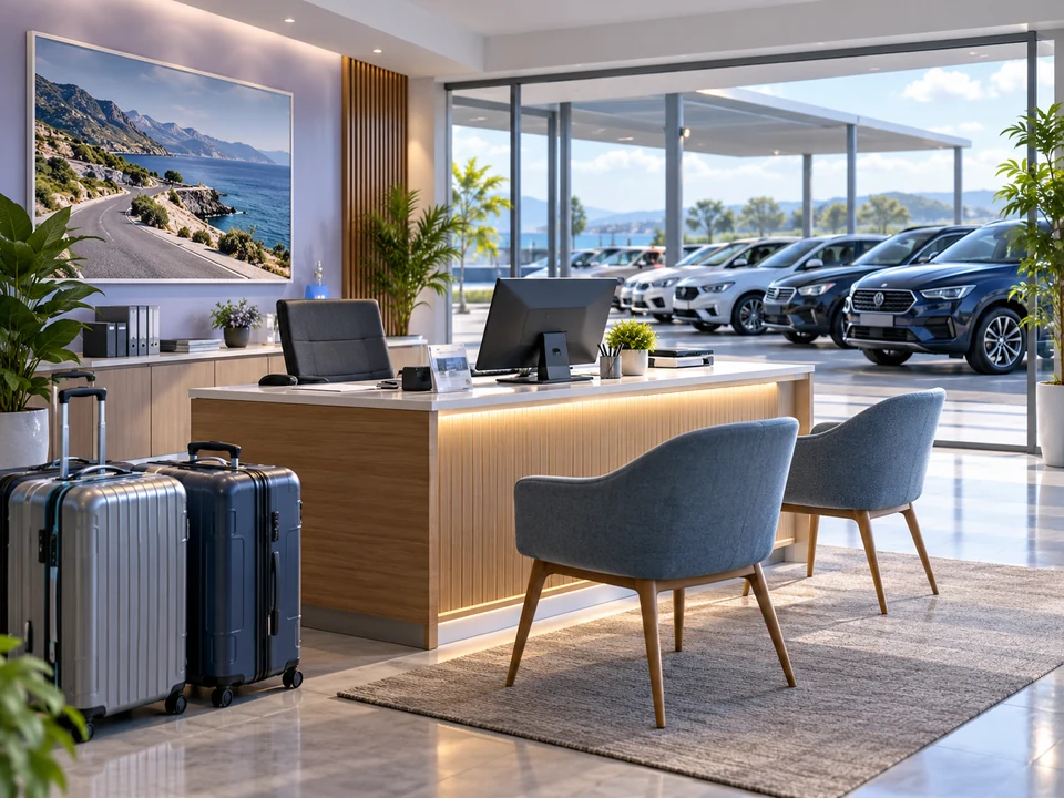 Car Rental Offices business environment — iPOS industry illustration