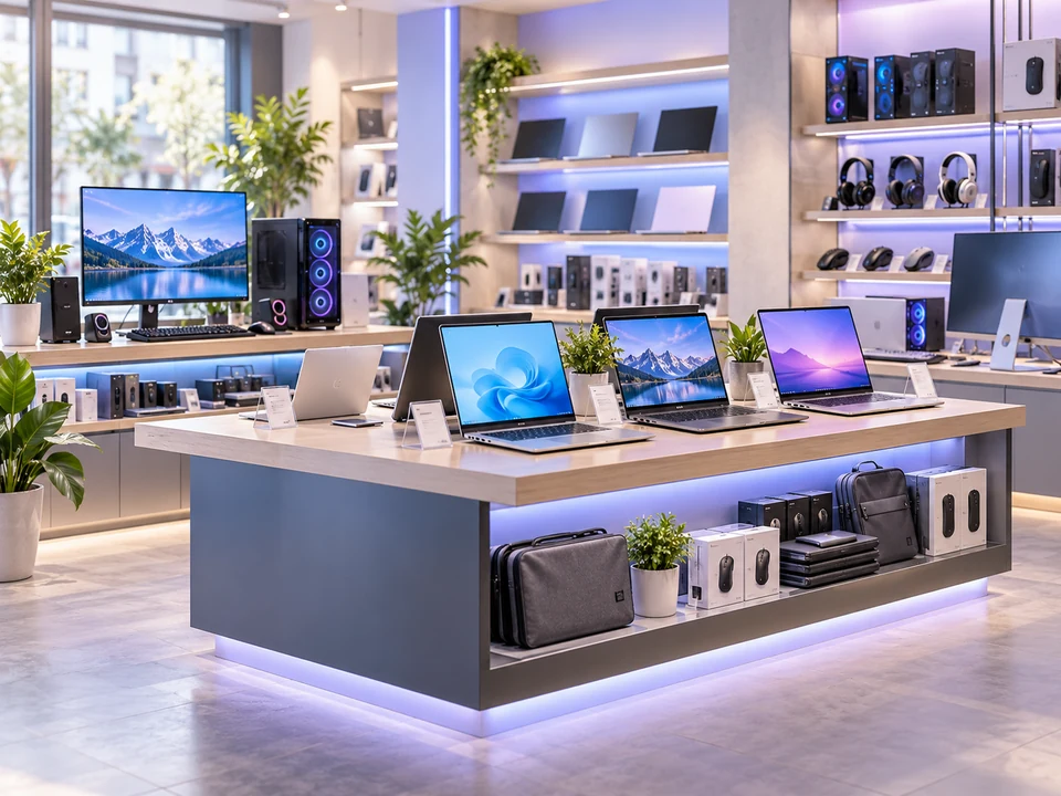 Computer & Laptop Shops business environment — iPOS industry illustration