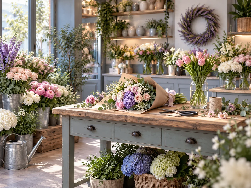 Flower Shops business environment — iPOS industry illustration
