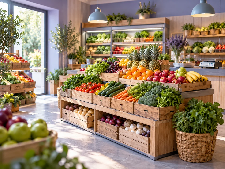 Fruit & Vegetable Shops business environment — iPOS industry illustration