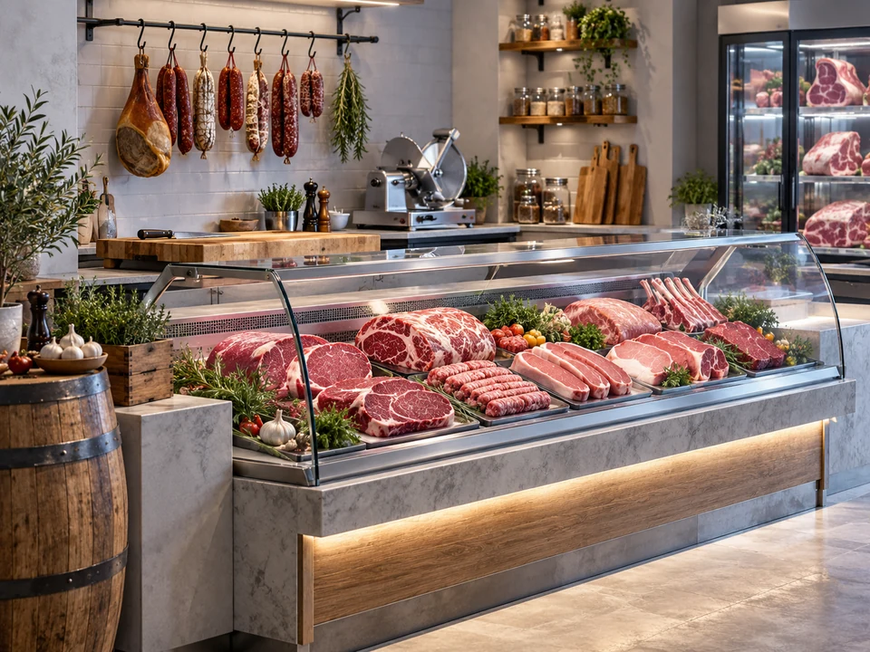 Meat Shops business environment — iPOS industry illustration
