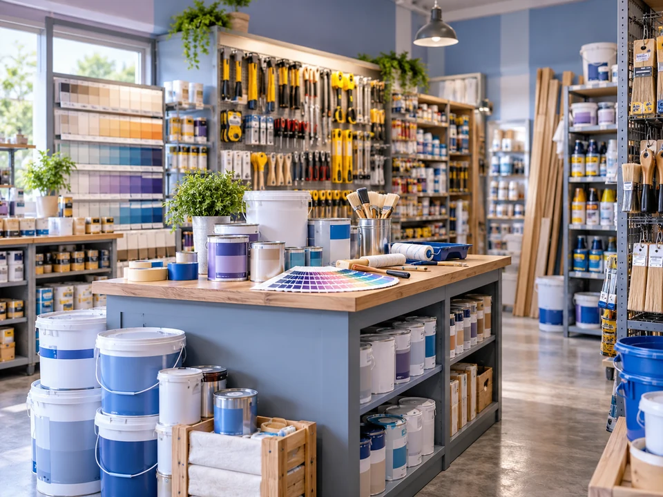 Paint & Hardware Shops business environment — iPOS industry illustration