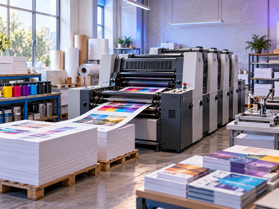Printing Press business environment — iPOS industry illustration