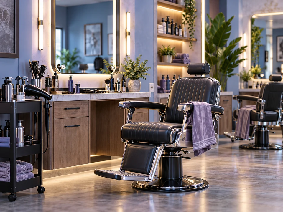 Salons / Barber Shops business environment — iPOS industry illustration