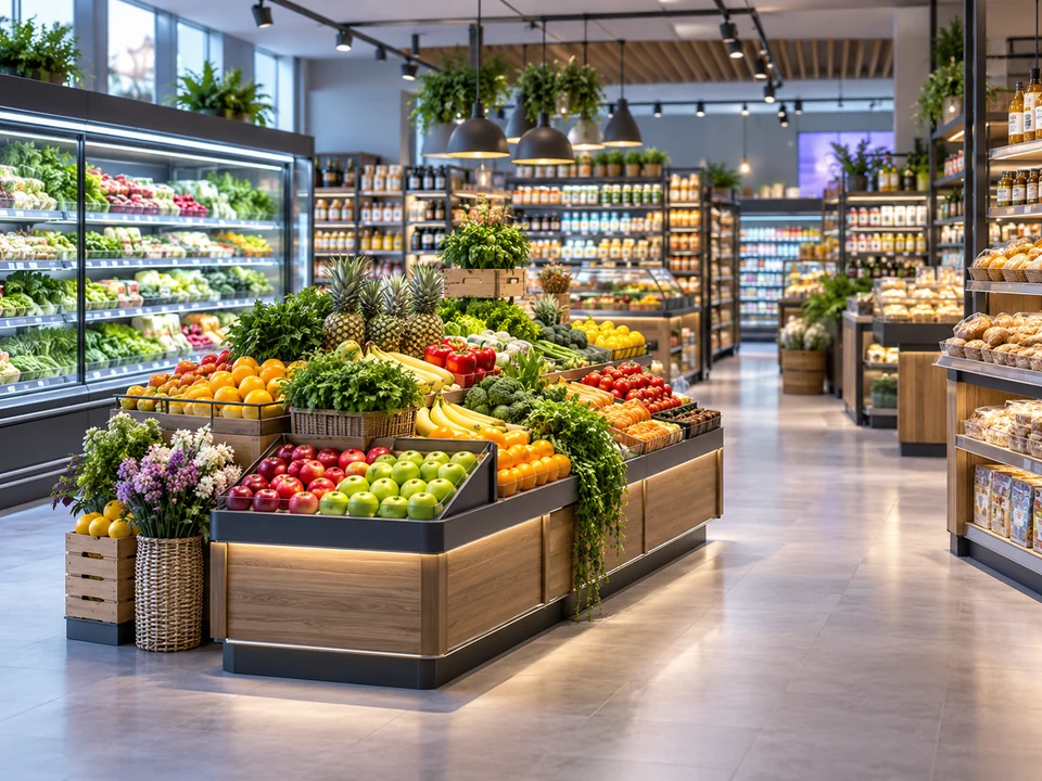 Supermarkets business environment — iPOS industry illustration